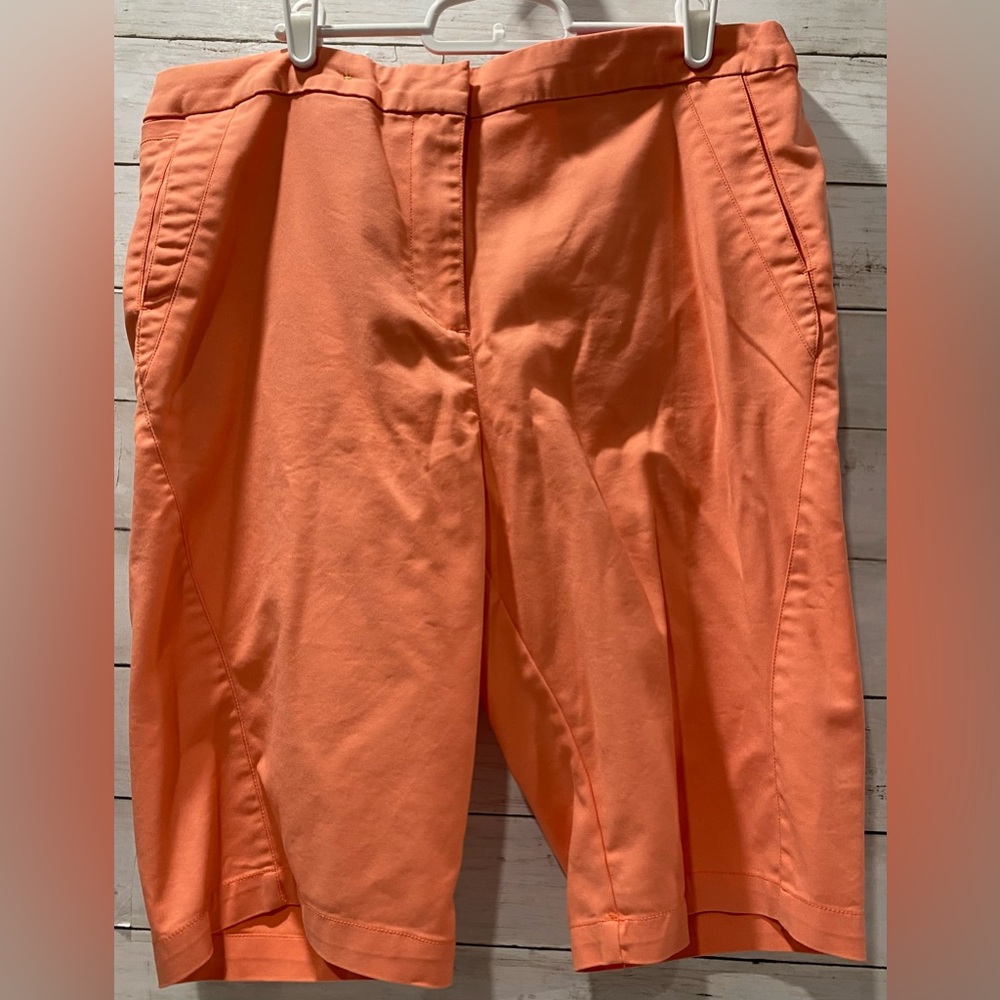 Spanner Golf Womens Peach Size 14 Shorts Athletic GS13031 Pockets Stretch